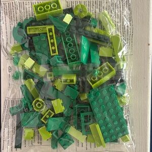 Lego Green Building Blocks Set